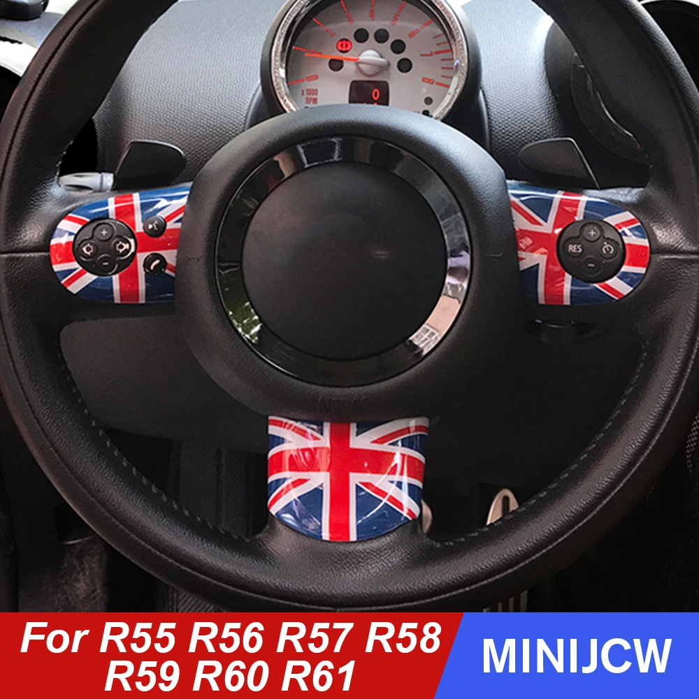 Car Styling Steering Wheel Case Sticker Moulding Cover for Mini Cooper One S JCW R55 R56 R57 R58 R59 R60 R61 accessories | Автомобили и