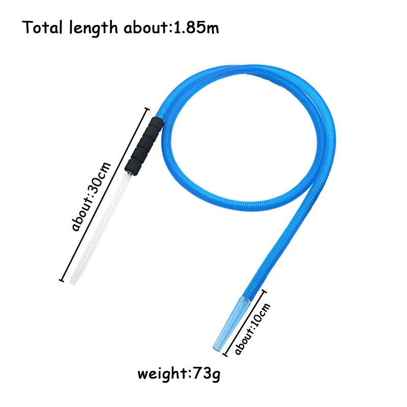 Disposable Hookah Hoses Glass Handle Mouth Tips Glass Pipe for Smoke Shisha Lounge Chicha Accessories