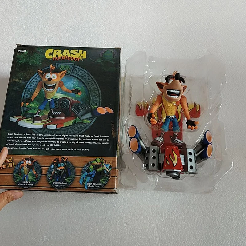 15 см-18 см NECA оригинальная игра Crash Bandicoot серия Aku маска АКУ и бандикут и струйная доска экшн фигурка модель игрушки кукла для подарка