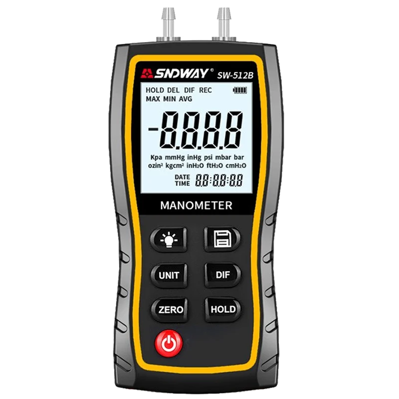 SNDWAY Digital Manometer Air Pressure Differential Gauges Gas Pipes Test Meter Indoor Temperature Measuring Device | Инструменты