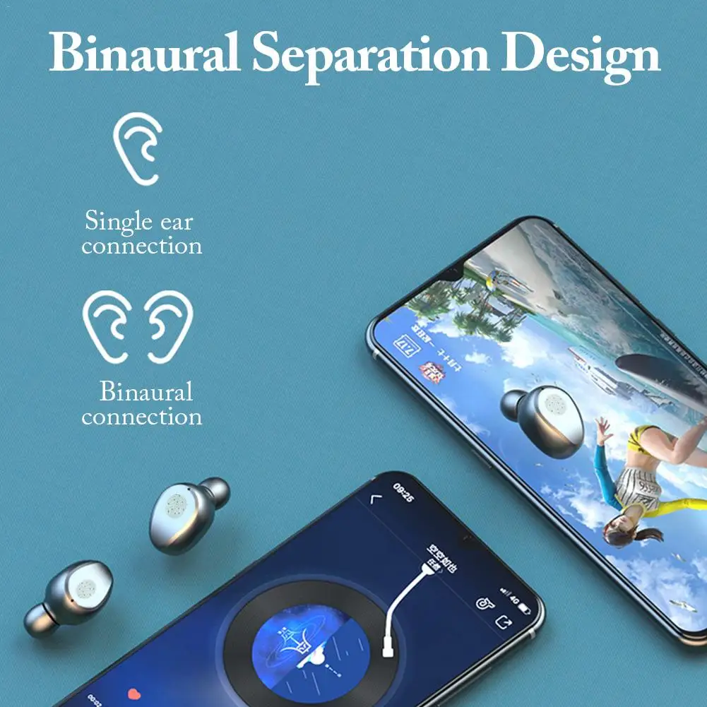 TWS стереогарнитура F9 Mini с поддержкой Bluetooth 5 0 и объемным звуком|Наушники