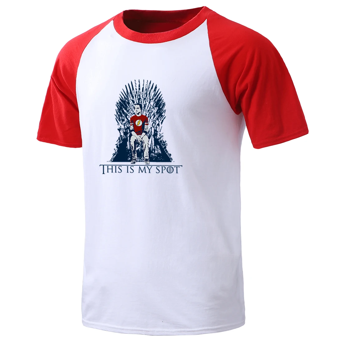 

Mens The Big Bang Theory Game Of Thrones Vintage Printing 2020 Streetwear Fashion Camisetas Harajuku Round Neck Male Raglan Tops
