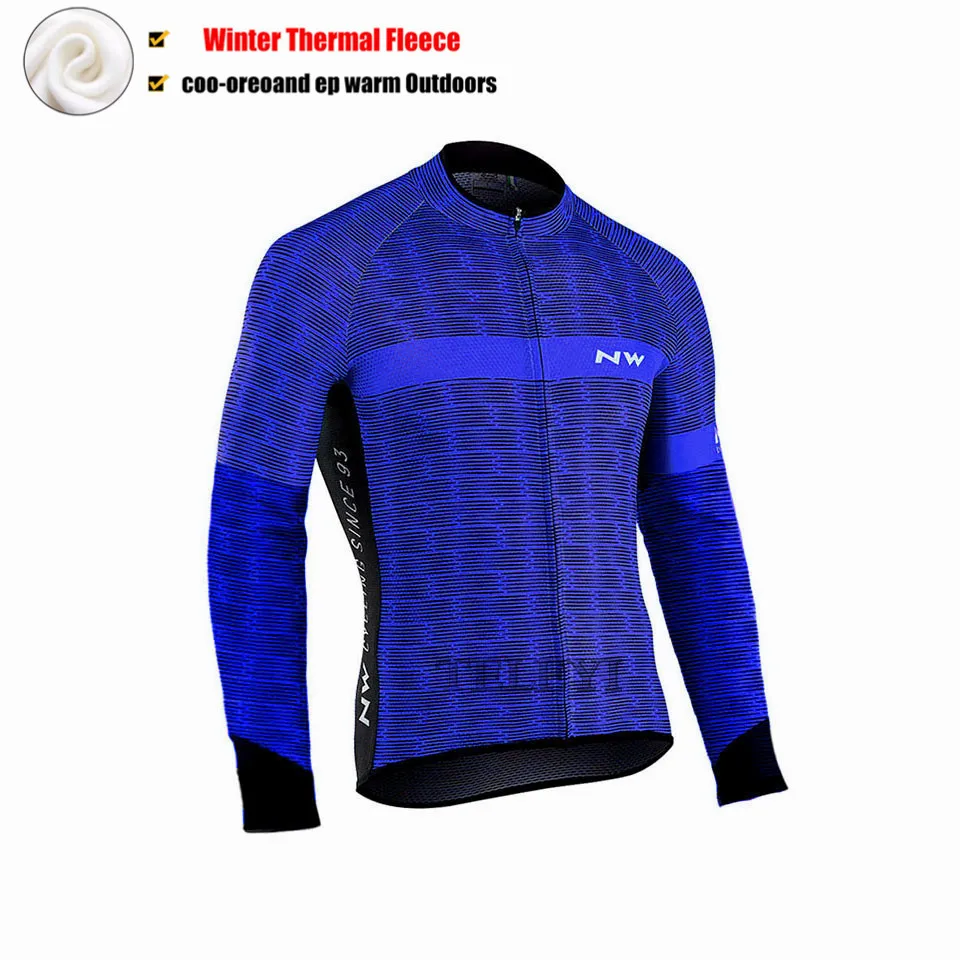NW профессиональная команда, мужские куртки для велоспорта, Зимняя Теплая Флисовая Джерси для велоспорта, теплая одежда для горного велосипеда, куртка, несколько вариантов - Цвет: 4