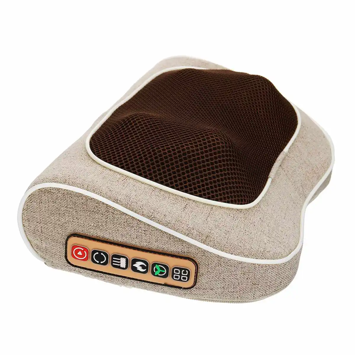 

Infrared Heating Neck Shoulder Back Body Electric Massage Pillow Shiatsu Massager Device Cervical Healthy Massageador Relaxation