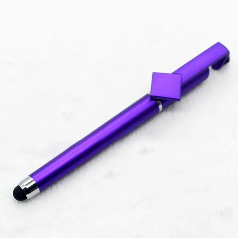 1Pcs Multi-function Mobile Phone Stylus+ Ball Pen+ CellPhone Stand Holder Gift DIY For Iphone6s 7 8