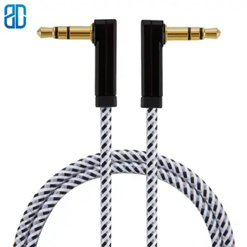 

Angle Audio Cable, Double 90 Degree 3.5MM Male to Male Auxiliary Stereo Cord Compatible iPhone, Tablets, Headset, Headphone, PC