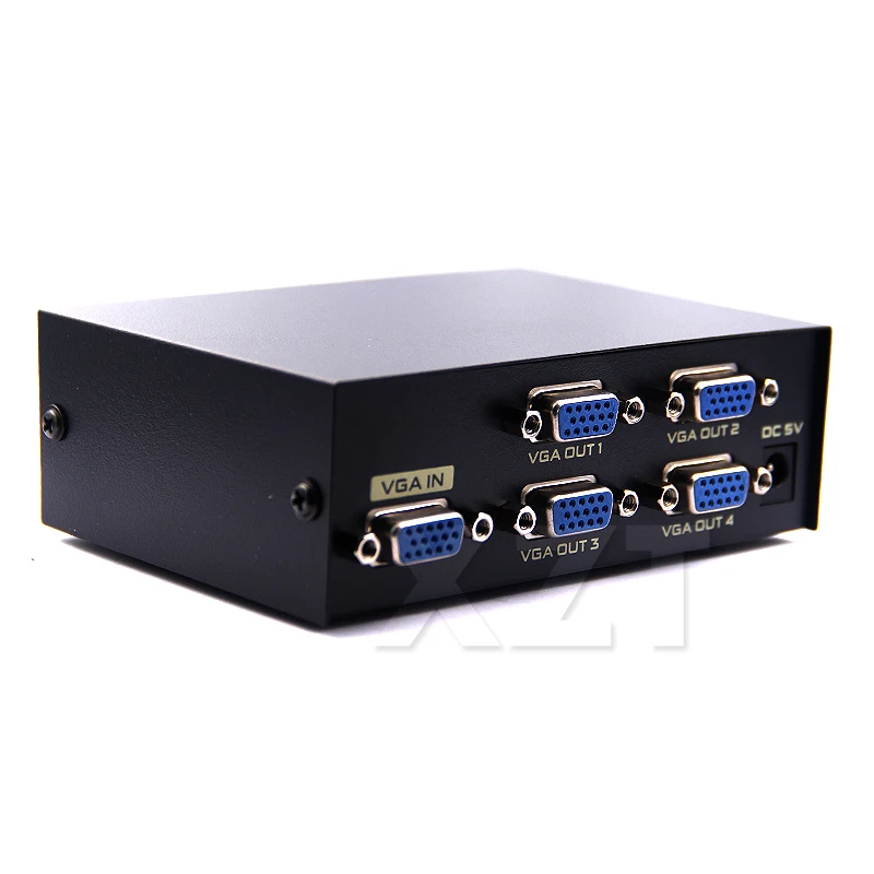 Professional VGA Switch 4 Port VGA Output SVGA Video HD Signal Amplifier Booster 1x4 Splitter 200MHz 1920*1440 PC Monitors vga kvm switch vga extender splitter