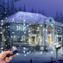 Рождественские огни в виде снежинок мини освещение с дизайном «Снежинка» Открытый водонепроницаемый контроль