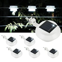 

HYMELA Solar Fence Lights Sink Wall Door Step LED Light Waterproof Decorative Outdoor Garden Sunlight Powered Lamp