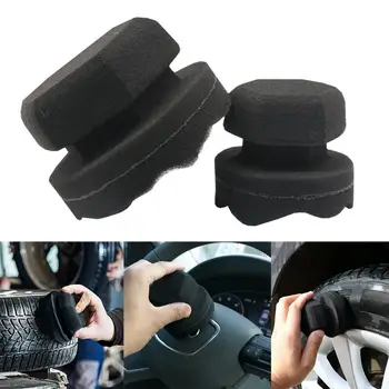 

8/11cm Facilitates The Details Of Wave Type Bandage Tools Hexagonal Grip Applicator Hand Wax Sponge Car Wash Maintenance