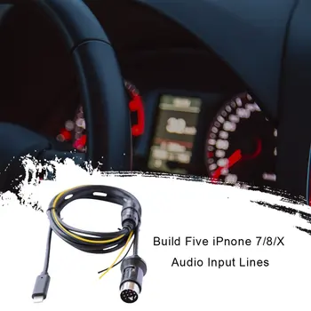 

Audio Cable For building five FOR iPnone7/8/X audio input line