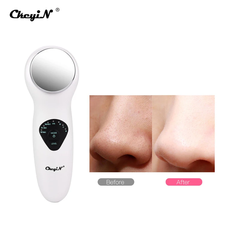 

Rechargeable Facial Massager with Large Probe High-Vibration Electric Facial Cleaner for Better Nutrition Absorption with 3 Mode