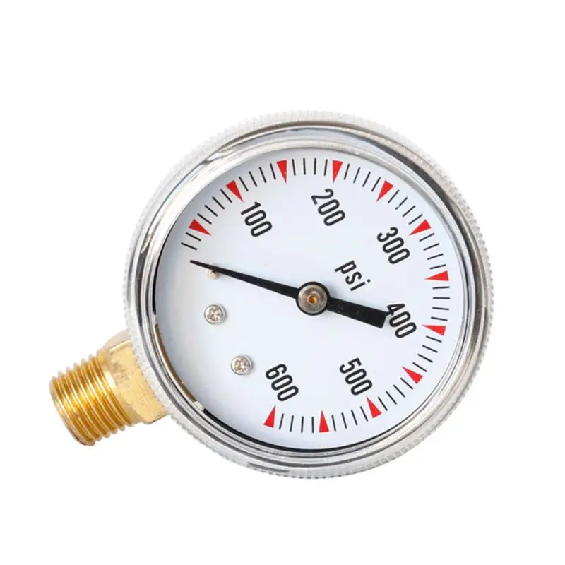 0-600 PSI " Циферблат 1/4" NPT латунный манометр Нижнее крепление манометр