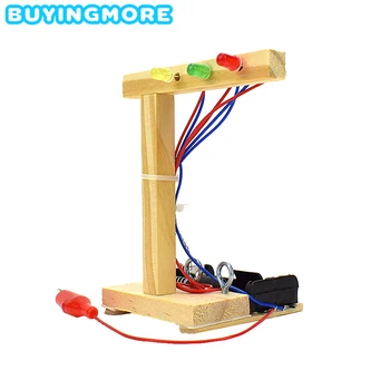 

DIY Traffic Light Model Kit Educational Toys for Children Exploring Science Child Experiment Handmade Assembly Physics Toy Gifts