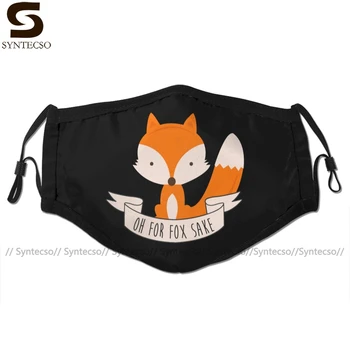 

Pun Mouth Face Mask Oh For Fox Sake Facial Mask Funny Fashion with 2 Filters for Adult