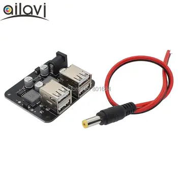 

DC-DC Power Supply Buck Module 12V24V to 5V 6A Fast Charging Converter for iPhone/SUMSUNG Mobile Phone With 4-ports USB