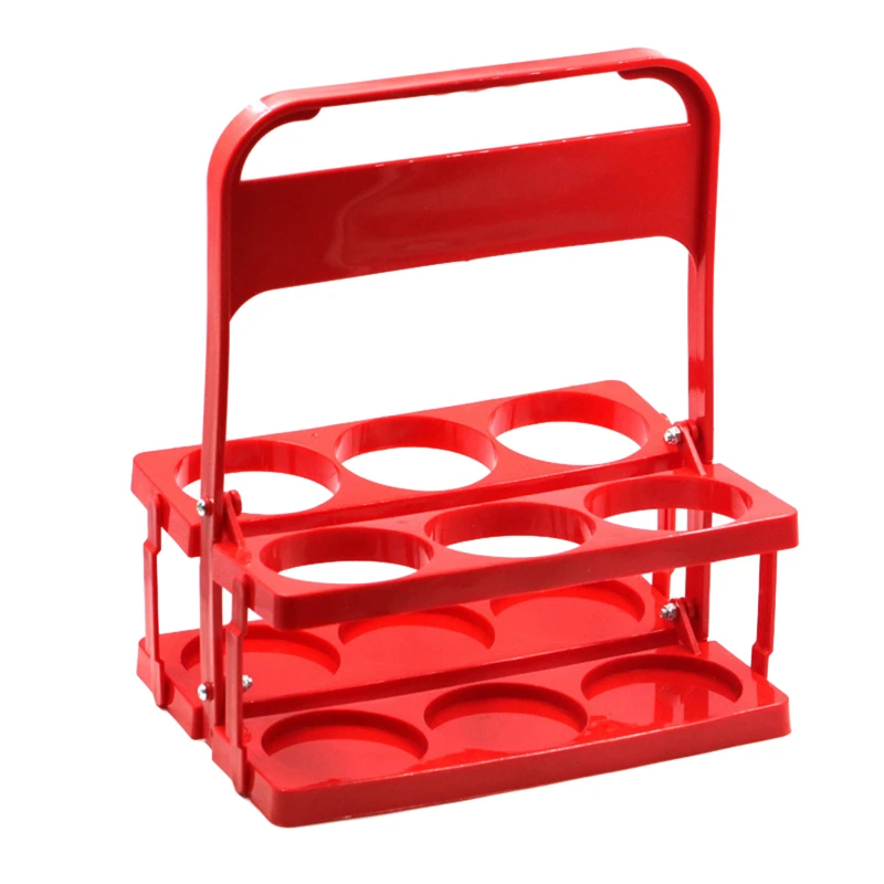 Reusable 6 Pack Beer Bottle Carrier Drink Caddy Holder Holding Container Durable Bar Liqueur