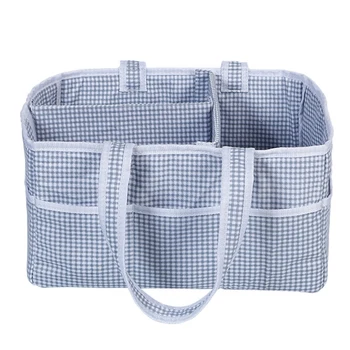 

Baby Diaper Caddy Organizer Extra Large,Nursery Storage,Changing Table Bin,Portable Basket Car Travel,Wipes Toys Essentials Bag