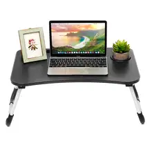 Портативный складной регулируемый стол для ноутбука Кровать Подставка для ноутбука с отделением для карт нескользящий коврик небольшой складной эргономичный стол 60x40 см