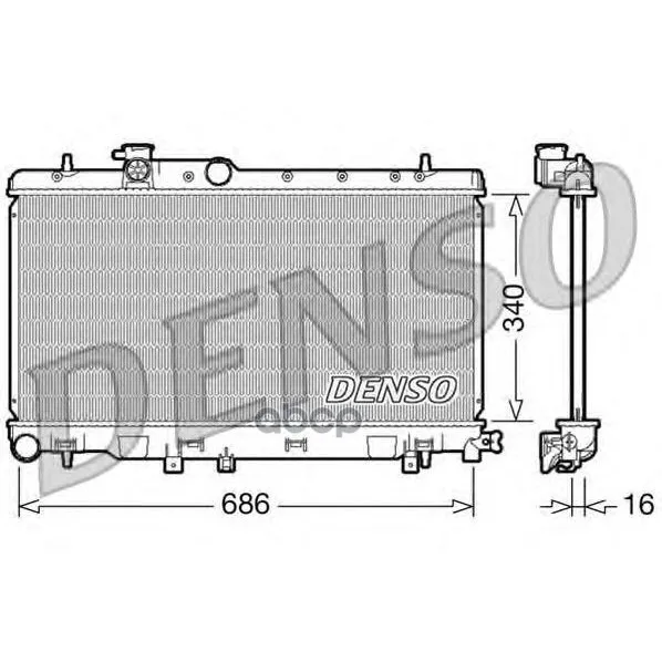 Радиатор Системы Охлаждения Subaru Impreza(00-08) Denso арт. DRM36006