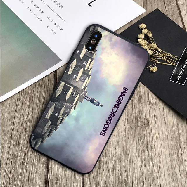 imagine dragons night music Cover Soft Silicone black Phone ...