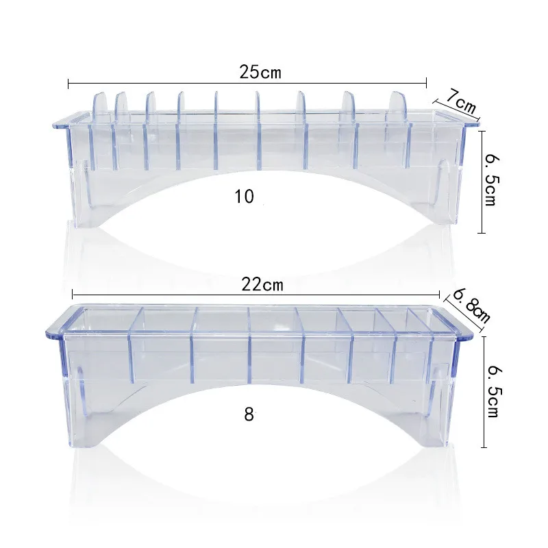 1 шт. 8 10 сеточная Базовая коробка для универсальной машинки для стрижки волос предельный гребень направляющая насадка Размер Парикмахерская Замена салонный инструмент для укладки волос