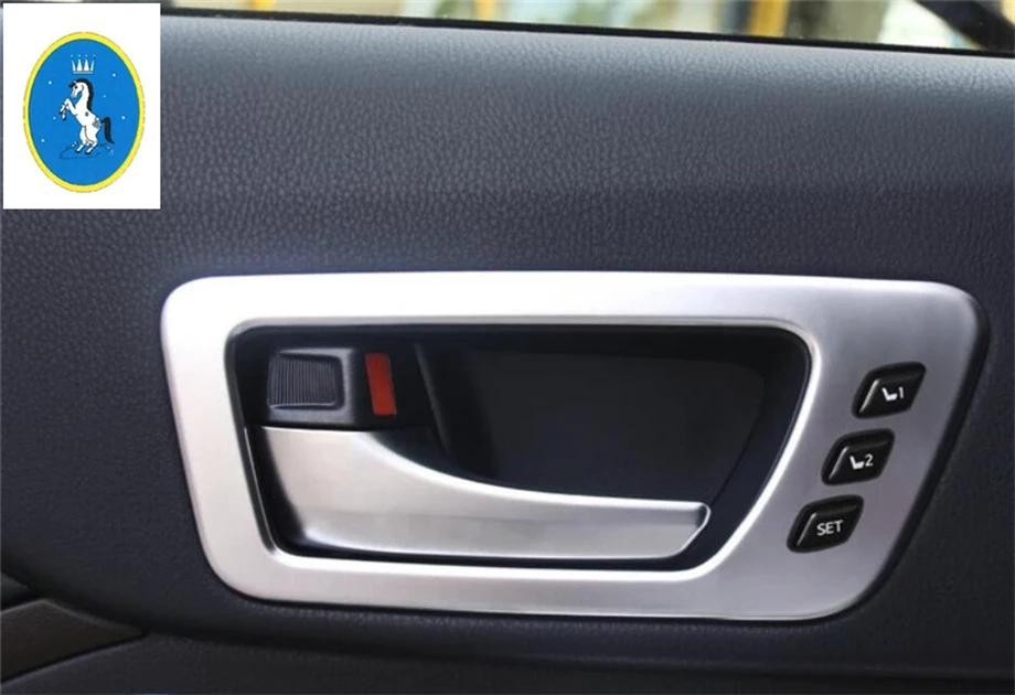 Yimaautotrim для Toyota Highlander Kluger ABS Авто Аксессуары Внутренняя дверь Потяните дверная ручка крышка чаши отделка