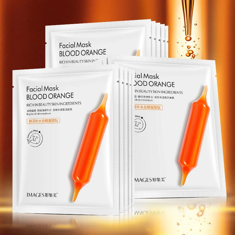 

IMAGES Small Red Needle Blood Orange Mask VC Essence Face Serum 1 Piece Nicotinamide Liquid Stay Up Late Ampoule Stock Solution