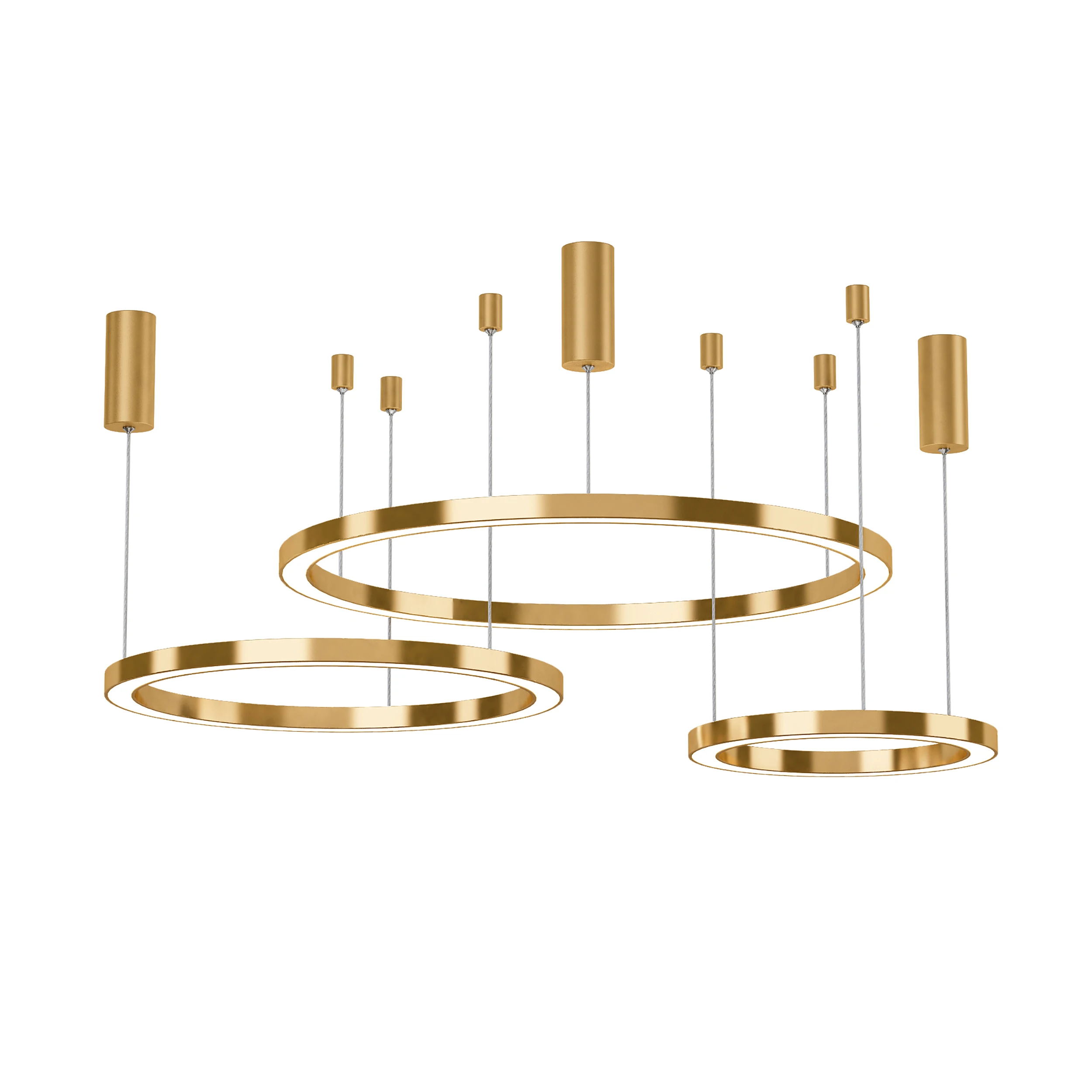 Постмодернистские роскошные подвесные светильники краткое New Nordic Стиль художественные подвесные Творческий кольцо Гостиная люстра, висячая лампа освещения