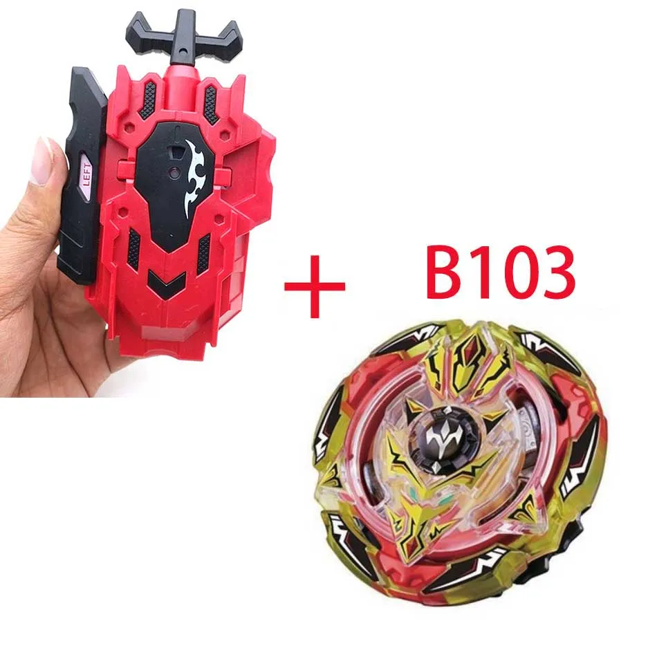 Волчок Beyblade BURST B-82 B-75 с пусковым устройством Bayblade Bey blade металл пластик Fusion 4D Подарочные игрушки для детей - Цвет: B103