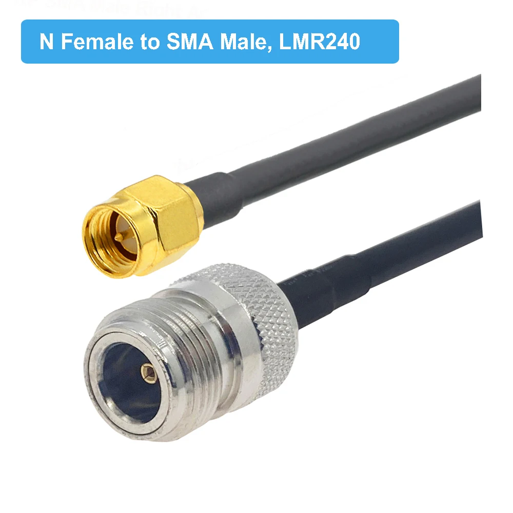 BEVOTOP LMR240 Cable N Male to SMA Male Plug Connector 50-4 Coaxial Pigtail Jumper 4G 5G LTE Extension Cord RF Adapter Cables iphone adapter