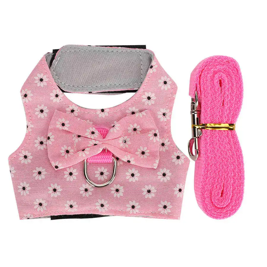 Arnés de pecho para hámster con plomo, accesorios de Animal PEQUEÑO ajustables