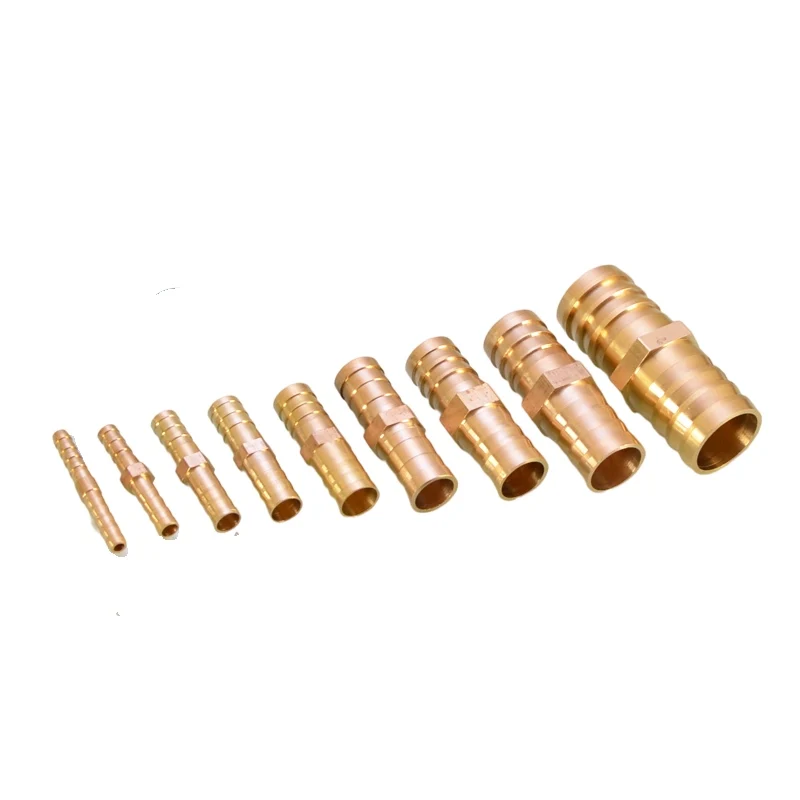 Brass Straight Hose Pipe Fitting Equal Barb 4mm-25mm Gas Copper Barbed Coupler Connector Adapter hose pipe fitting pipe fitting water pipe fitting