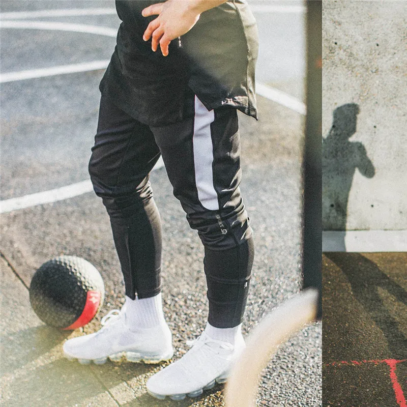 

Muscle Brother New Style Men Gym Training Sports Casual Trousers Men's Running Fashion Skinny Pants