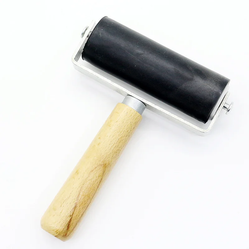 4-Inch Rubber Brayer Roller Tool for Printmaking Painting Print Ink and  Stamping