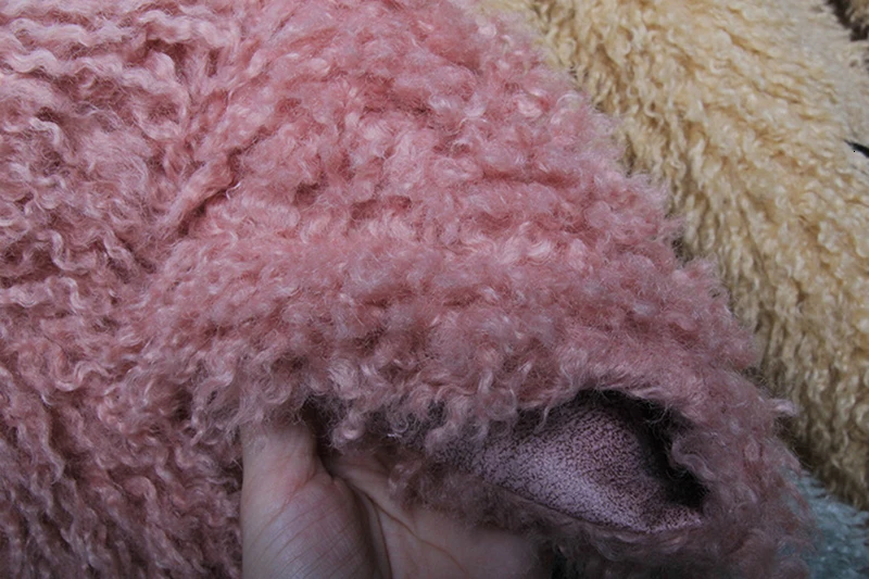 [EAM] Loose Fit Lambswool Split Big Size Thick Woolen Coat Parkas New Long Sleeve Women Fashion Tide Autumn Winter 1M420