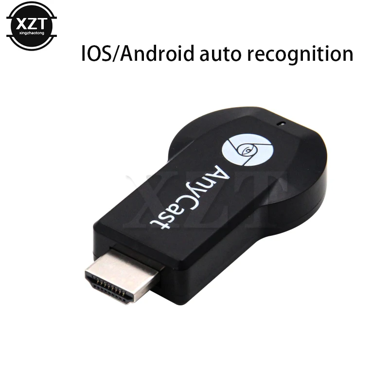 Черный Беспроводной Wi-Fi ключ chromecast приемник 2 зеркальное отображение несколько ТВ-палок адаптер мини Android хромированный литой HDMI WiFi ключ 1080P - Цвет: Черный