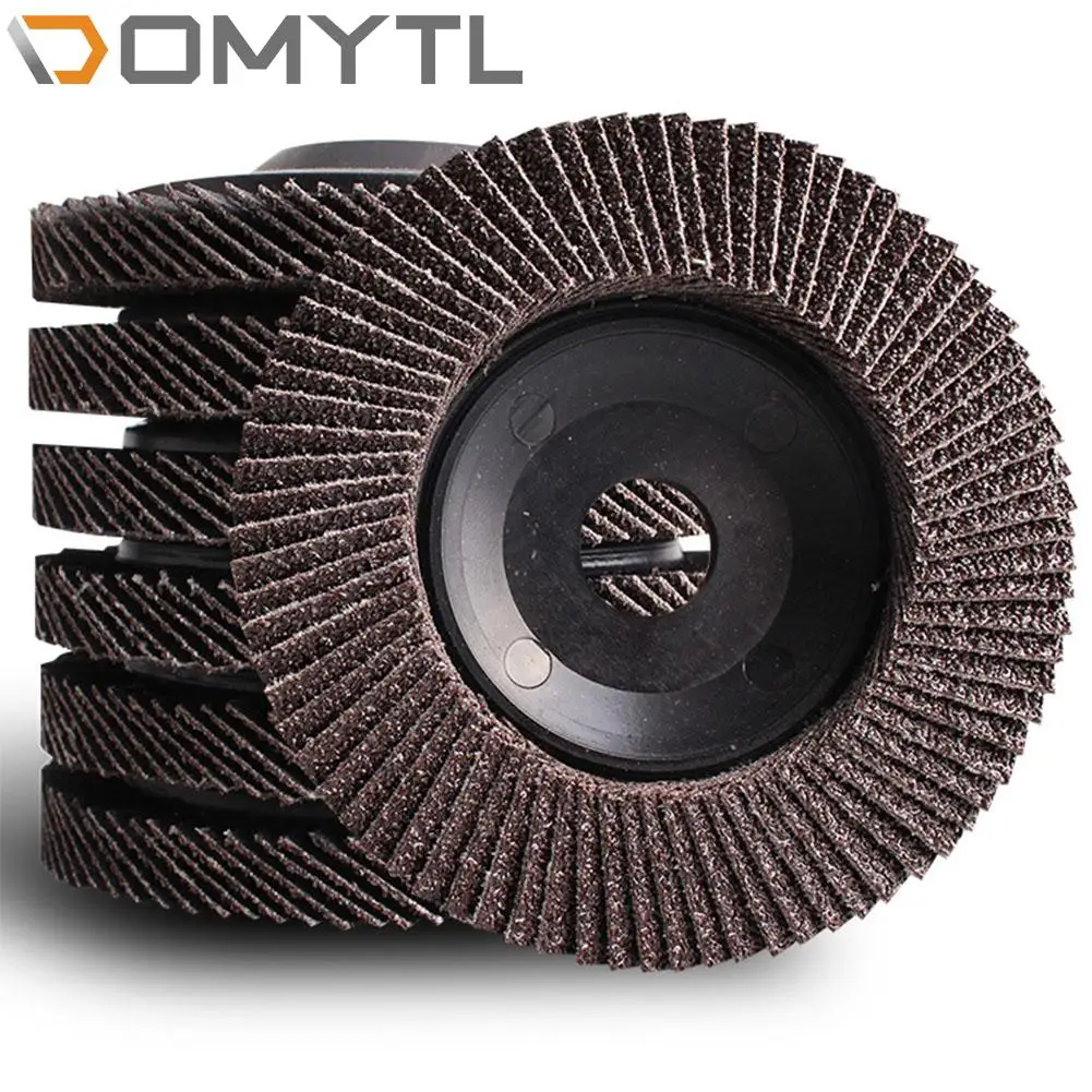 1pc Louver Polishing Wheel Stainless Steel Pad Suitable For 100 Model Grinder Machine Accessories Sand wheel 1 3pcs angle grinder extension connecting rod steel m10 thread adapter 100 model extension shaft 80mm power tools accessories