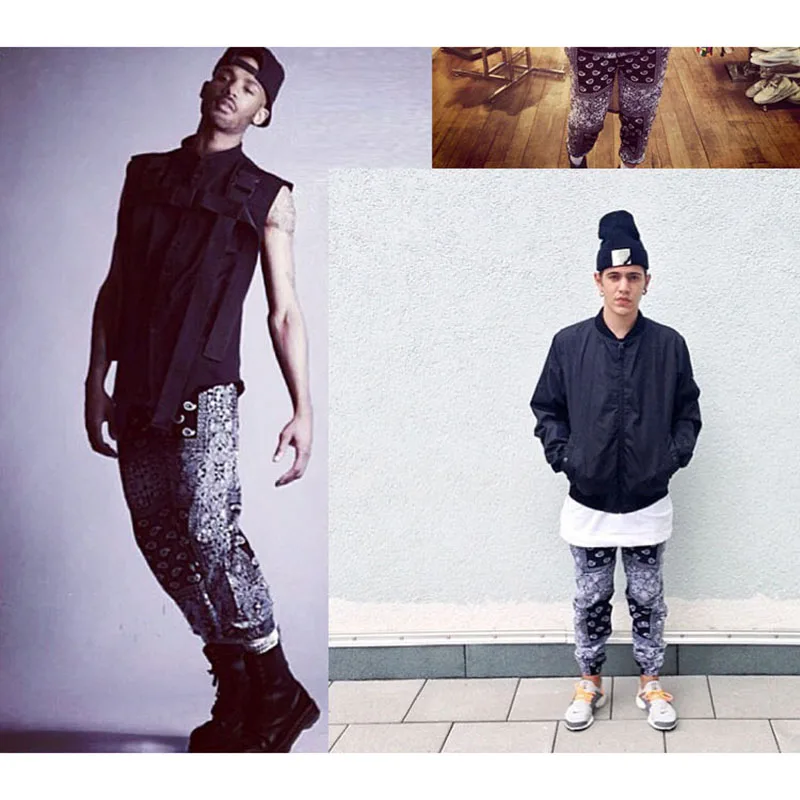 Polyester Bandana Paisley Pant Jogger Men Women Sweatpants Tracksuit Harajuku Trousers Spring Hip Hop Streetwear