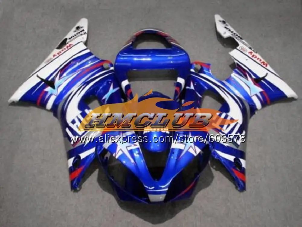 Средства ухода за кожей для YAMAHA YZF 1000 R 1 YZF-1000 2000 2001 рамка белого и синего цвета 59CL. 6 YZF R1 00 01 YZF1000 YZF-R1 YZFR1 00 01 обтекатели - Цвет: No. 8