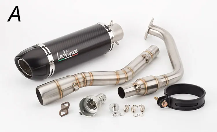 51 мм Akrapovic выхлопная труба мотоцикла Yoshimura R15V2 YZF-R15V3 передний сегмент катализатора передняя половина заднего давления глушитель