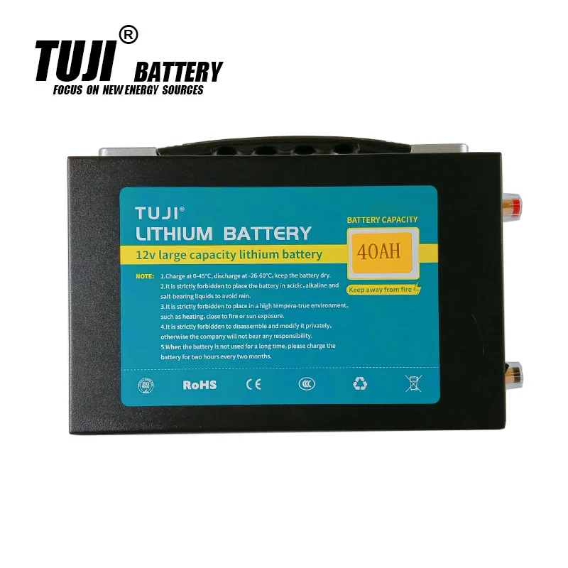 

Original Protection Plate Outdoor Multifunctional Portablev Rechargeable 12V 40AH Lithium battery Pack + 5A Charger