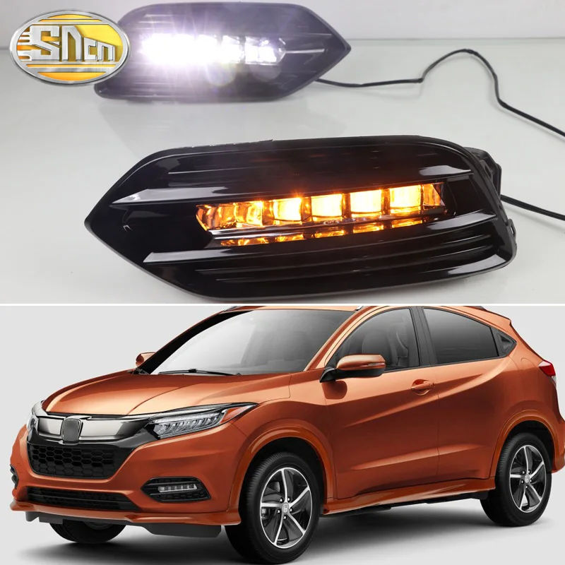 СВЕТОДИОДНЫЙ DRL для Honda hr v HR V 2018 2019 Vezel дневного света противотуманная фара с