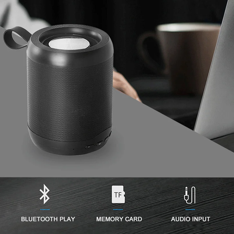Мини портативный динамик s Bluetooth Колонка бас стерео беспроводной сабвуфер Handsfree TF карта AUX USB MP3 плеер для телефона ПК