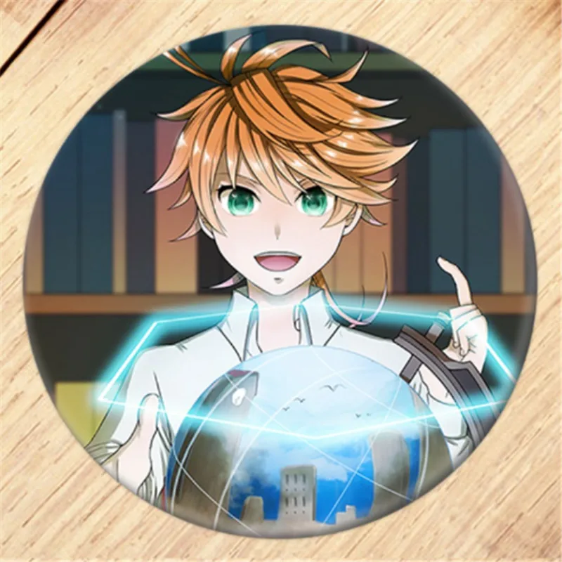 Anime The Promised Neverland Brooch Pin Cosplay Badge  For Clothes Backpack Decoration Children's gift B008 anime cosplay female