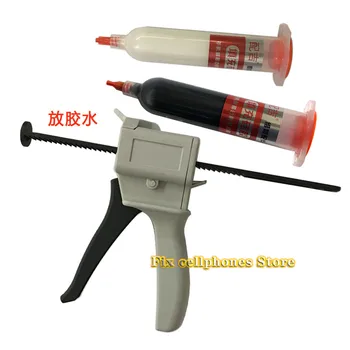 

for iPhono x xs max screen glass lcd original glue liqui screen lcd with frame metal housing front frame bond