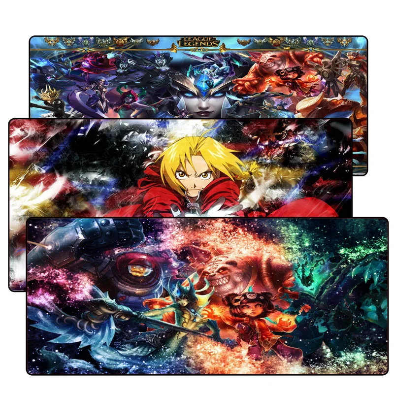  League of legends Large Gaming Mouse Pad Gamer Locking Edge Keyboard Mouse Mat Gaming Mousepad for 