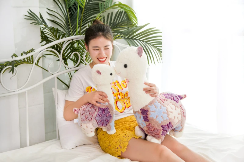 40-60 см милая плюшевая кукла Альпака 3 размера Kawaii талисман красочная Подушка Мягкие животные Llama Alpacasso игрушки для детей Рождественский подарок