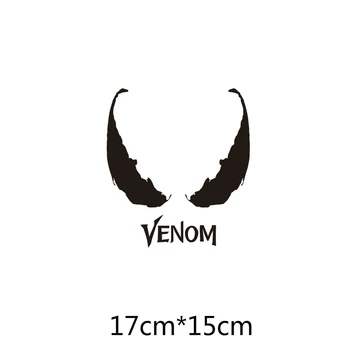 For Venom Legends Tongue Auto Fashion Sticker Decal KK Vinyl Reflective Custom Body Window Tuning Car Styling 17cm*15cm noizzy 1 set band of brothers ho willys star car auto vinyl reflective sticker decal whole body kit for jeep wrangler cherokee