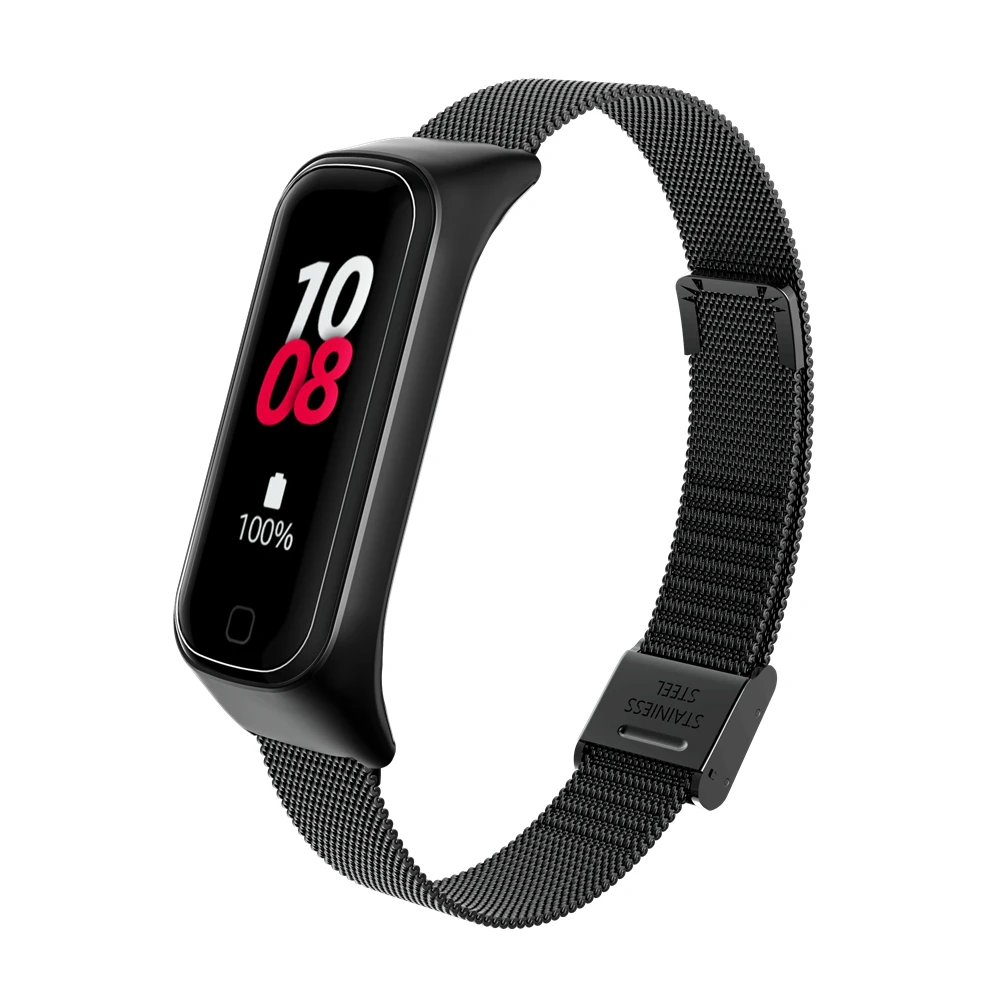 Strap For Samsung Galaxy Fit2 R220 Watch Band Bracelet Wrist Strap Replacement Metal Stainless Steel Strap ForGalaxy Fit 2 Hot S